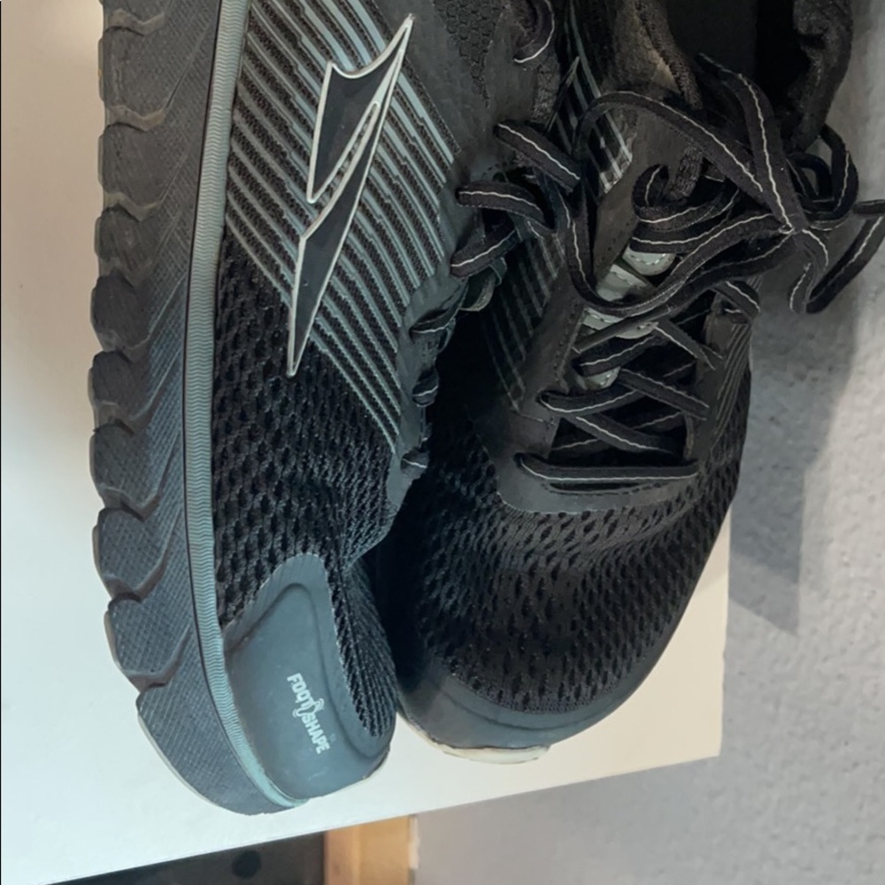 Women’s black Altra running shoes
